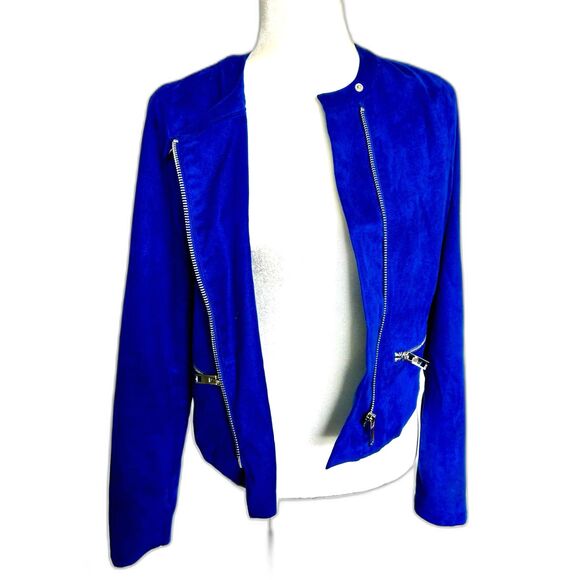 Who What Wear Jacket Blazer Electric Blue Women's Size S - Picture 7 of 8